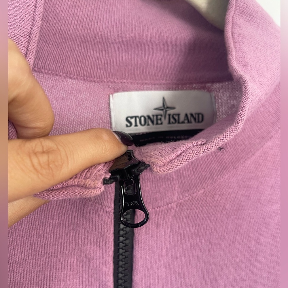 Stone Island Mauve Zip-Up Jacket - Picture 7 of 8